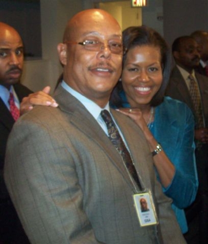 The first lady and I