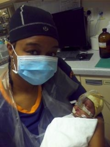 my preemie newborn princess Asiakhan Auset Muhammad