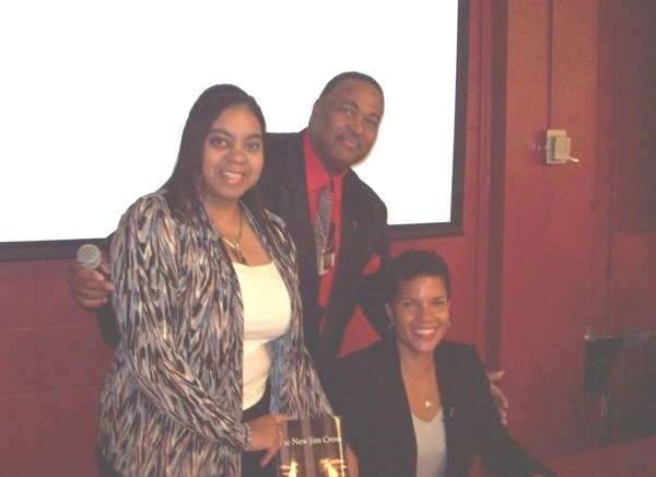 LaTonya, Rev. Jerome McCorry, and Professor and author Michelle Alexander