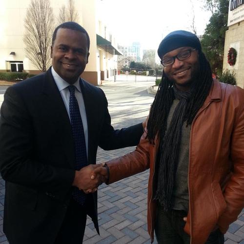 Film Producer T.D. Faison and Mayor of Atlanta Kaseem Reed
