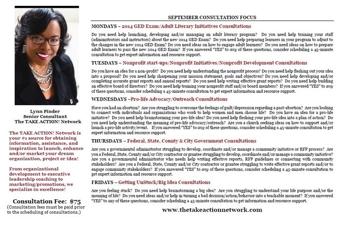 Starting in September 2014 - Consultations to help Change Agents THRIVE!