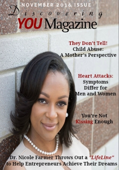 NOVEMBER ISSUE OF DISCOVERING YOU MAGAZINE AVAILABLE!