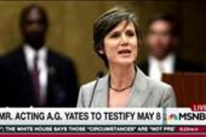 Yates expected to refute White House story in upcoming testimony