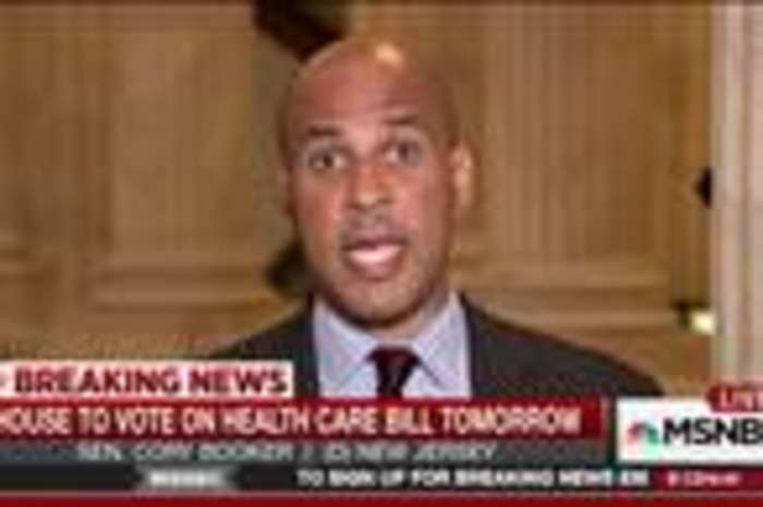 Booker: GOP health care bill a 'death knell'