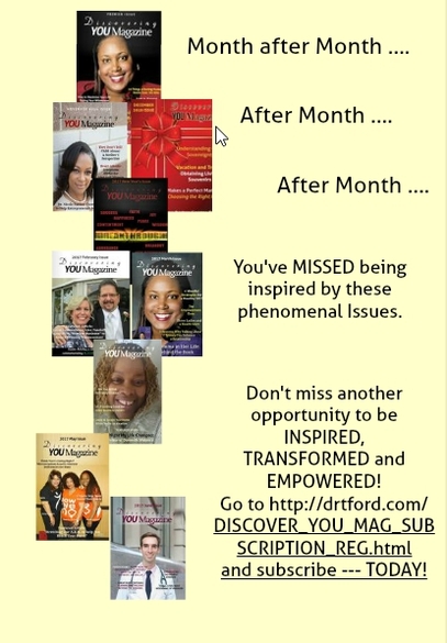 Subscribe to the most EXCITING Magazine Around! Discovering YOU Magazine