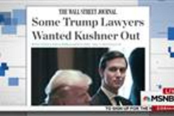 Reporter details scoop about Trump lawyers vs. Kushner