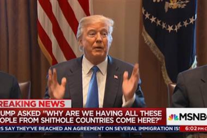 Trump calls Haiti, African countries as 's***hole’ nations