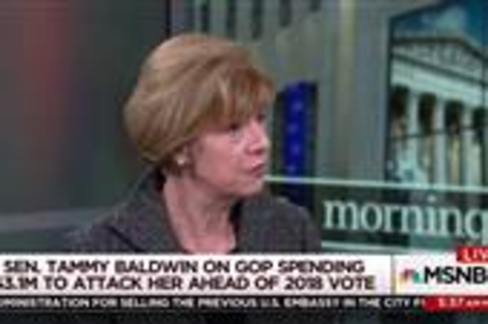 Sen. Tammy Baldwin says outside spending against her is personal