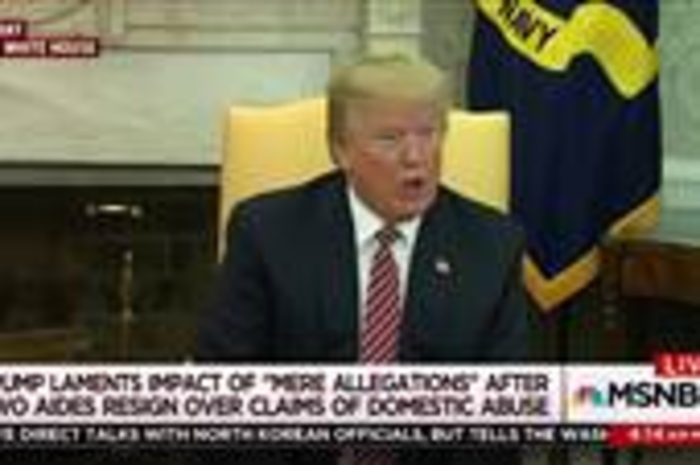 President Trump's support takes hit after Rob Porter allegations