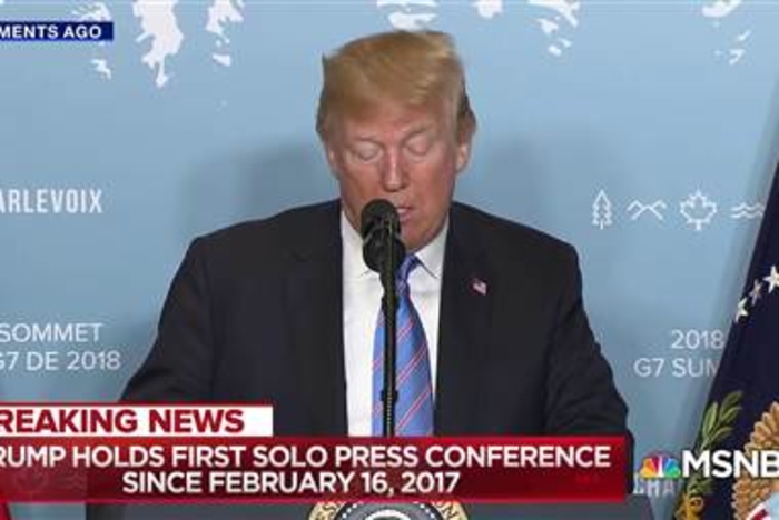 Trump blames past U.S. presidents for Crimea, Trade, North Korea