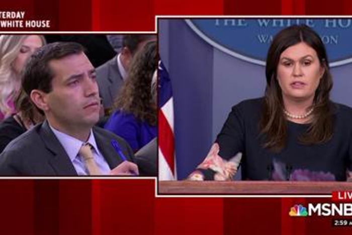 Sarah Sanders pushes debunked theory from podium