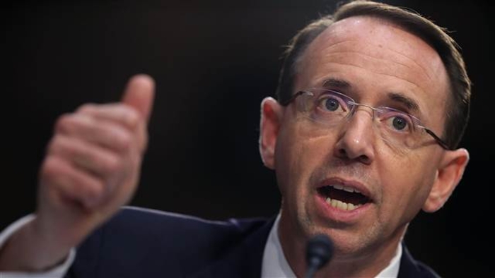 White House says Trump and Rosenstein to meet on Thursday