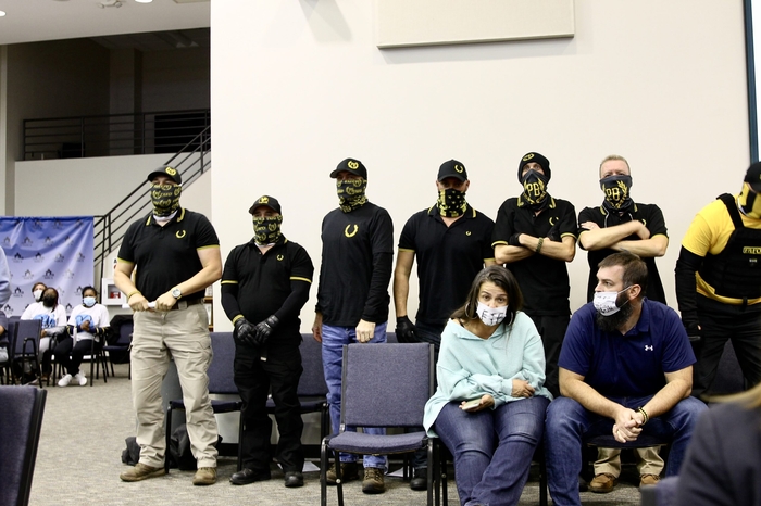‘It’s time to ramp up pressure.’ Why the Proud Boys say they showed up to a New Hanover school board meeting