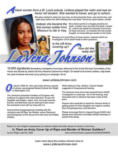 PFC LaVena Johnson Family Coz Carson Interview